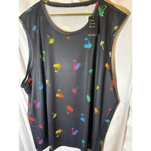Ideology Mens Palm Trees Performance Active Tank Top, Size 3XLB, NWT - Picture 2 of 4